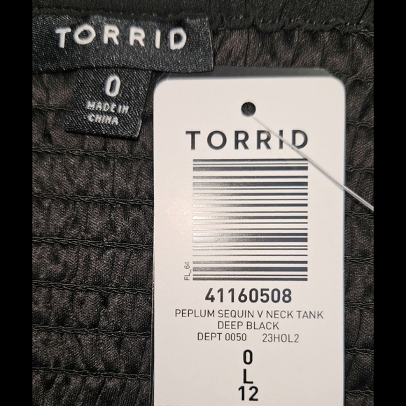 Torrid Black Sequin Sparkly Tank Top Size Large - Picture 12 of 14